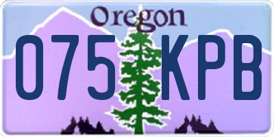 OR license plate 075KPB