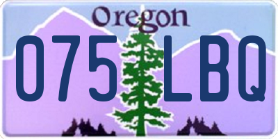 OR license plate 075LBQ