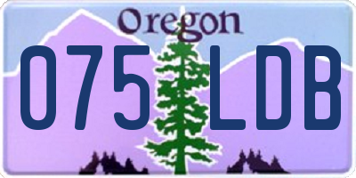 OR license plate 075LDB