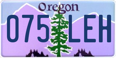 OR license plate 075LEH