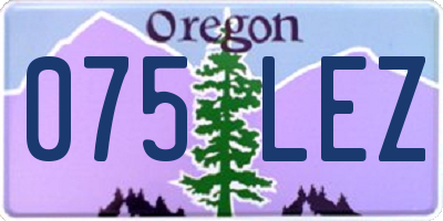 OR license plate 075LEZ
