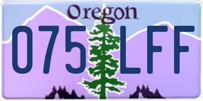 OR license plate 075LFF