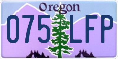 OR license plate 075LFP