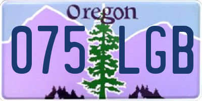 OR license plate 075LGB