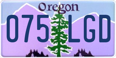 OR license plate 075LGD