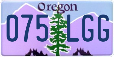 OR license plate 075LGG