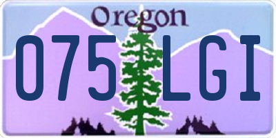 OR license plate 075LGI