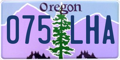 OR license plate 075LHA