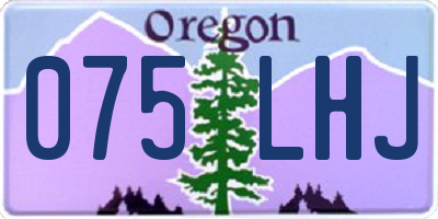 OR license plate 075LHJ