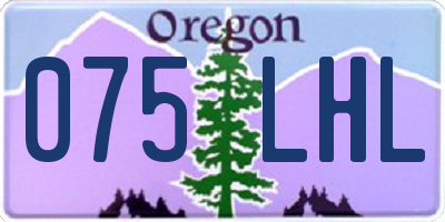 OR license plate 075LHL