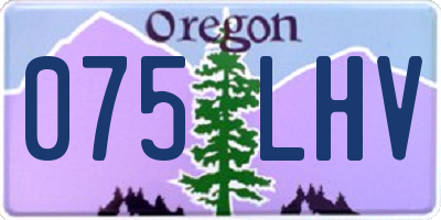 OR license plate 075LHV
