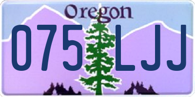 OR license plate 075LJJ