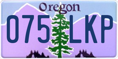 OR license plate 075LKP