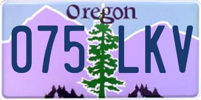 OR license plate 075LKV