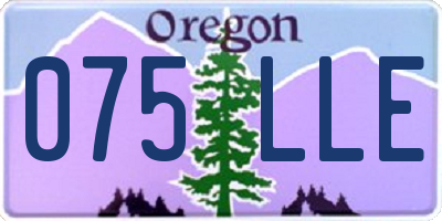 OR license plate 075LLE