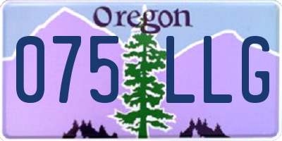 OR license plate 075LLG
