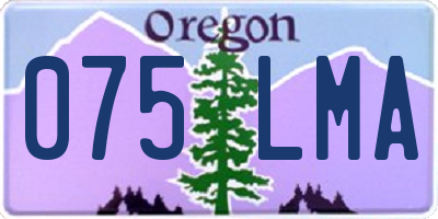 OR license plate 075LMA