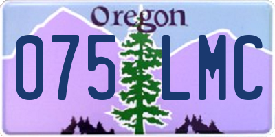 OR license plate 075LMC