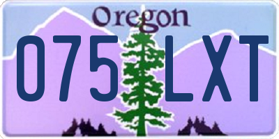 OR license plate 075LXT