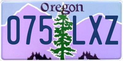 OR license plate 075LXZ