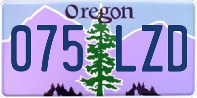 OR license plate 075LZD