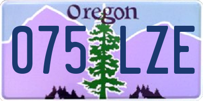 OR license plate 075LZE