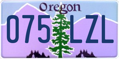 OR license plate 075LZL