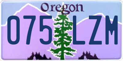 OR license plate 075LZM