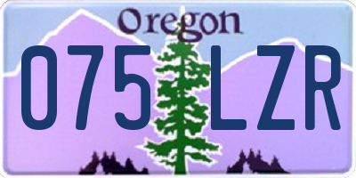 OR license plate 075LZR
