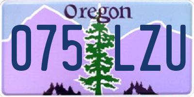 OR license plate 075LZU