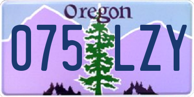 OR license plate 075LZY