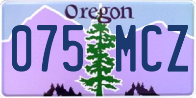 OR license plate 075MCZ