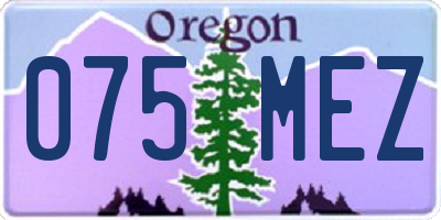 OR license plate 075MEZ