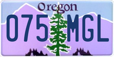 OR license plate 075MGL