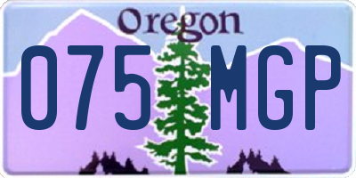 OR license plate 075MGP