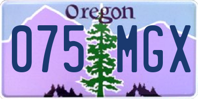 OR license plate 075MGX