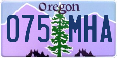OR license plate 075MHA