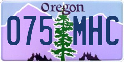 OR license plate 075MHC