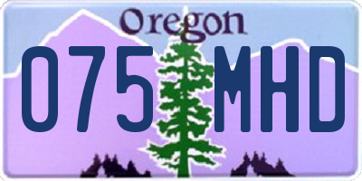 OR license plate 075MHD