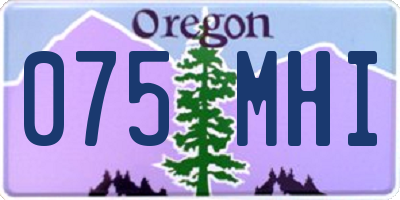 OR license plate 075MHI