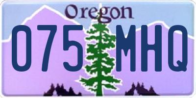 OR license plate 075MHQ