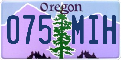 OR license plate 075MIH