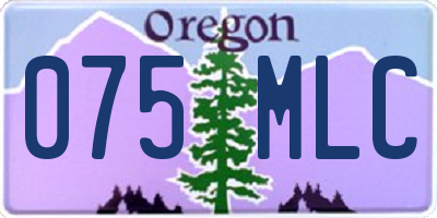 OR license plate 075MLC