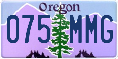 OR license plate 075MMG