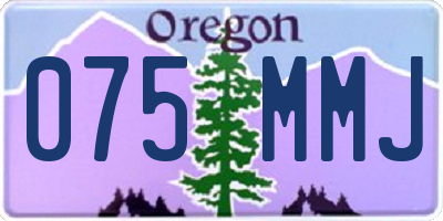 OR license plate 075MMJ