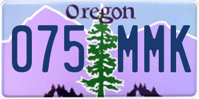 OR license plate 075MMK