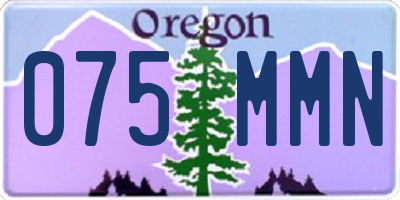 OR license plate 075MMN
