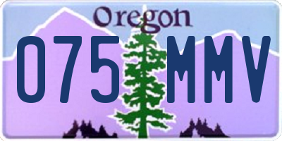 OR license plate 075MMV