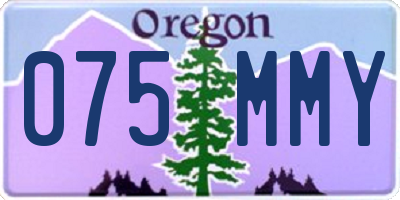 OR license plate 075MMY