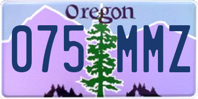 OR license plate 075MMZ